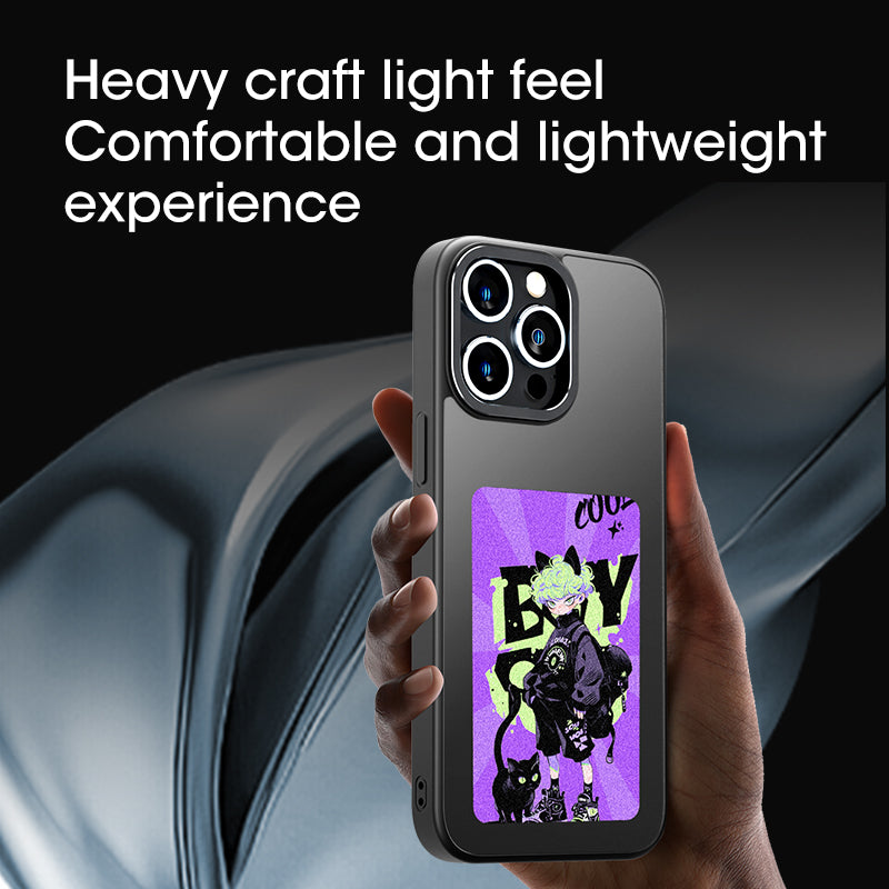 DIY 4-Color E-Ink iPhone 15 Pro Case with NFC Display
