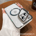 Magnetic Hard Case with Stand for iPhone 15 Pro Max