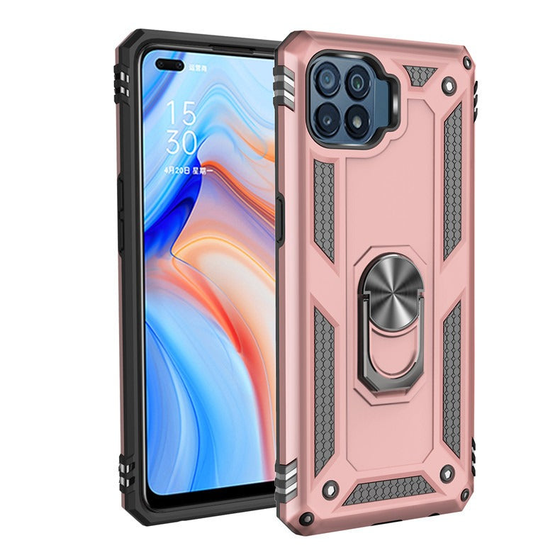 OPPO A94 Armor Protective Case with Ring Bracket