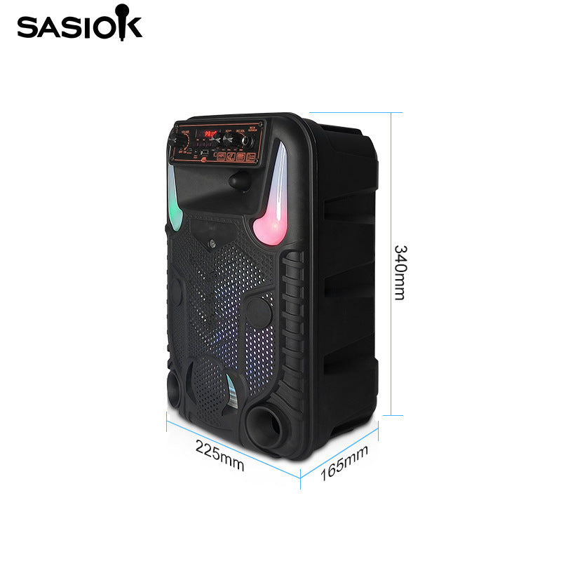 2023 Mini Bluetooth Speaker with 8-Inch Bass Karaoke