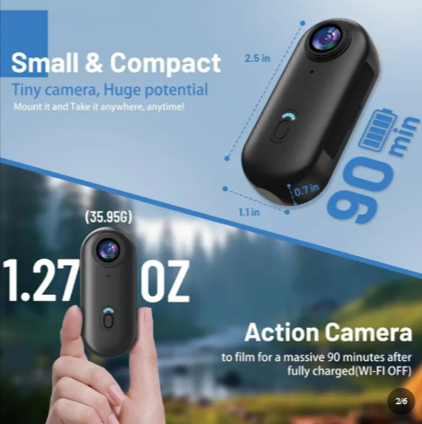 128GB FHD 1080P Mini Body POV Camera