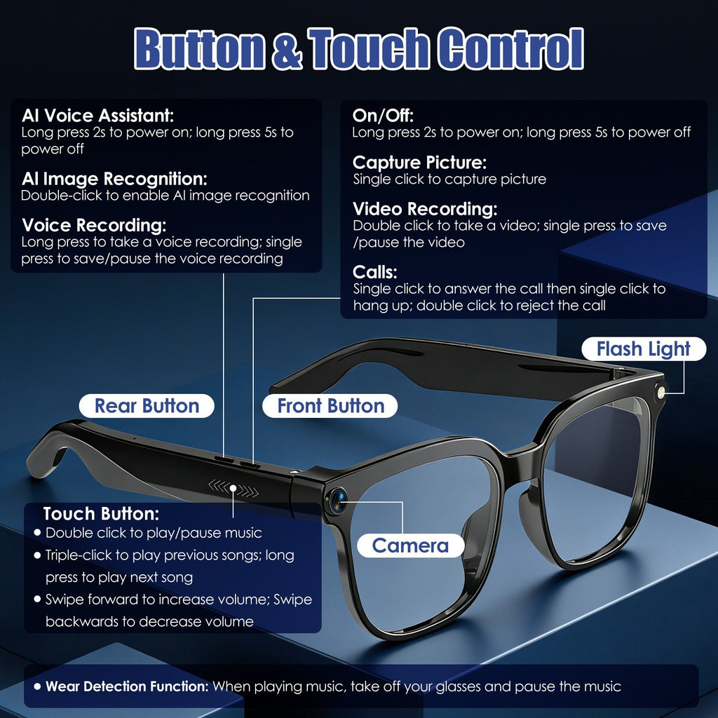 AI Smart Translation Glasses with Camera