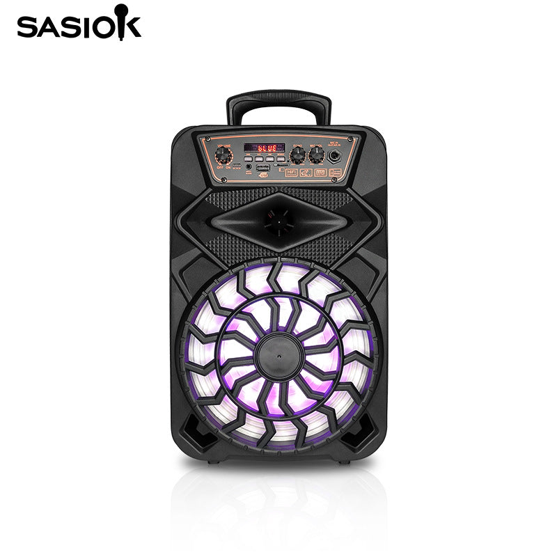 2023 Mini Bluetooth Speaker with 8-Inch Bass Karaoke
