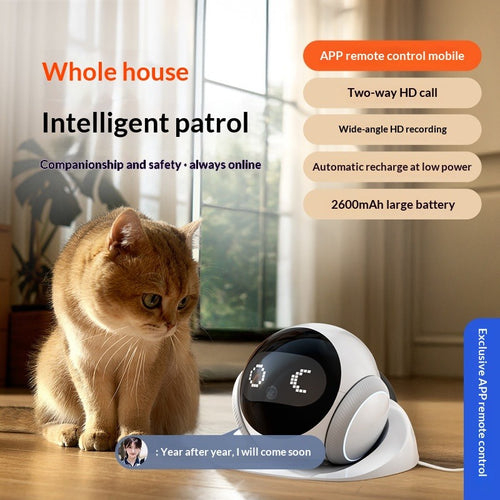 AI Pet Robot with Mobile Camera & Remote Monitoring