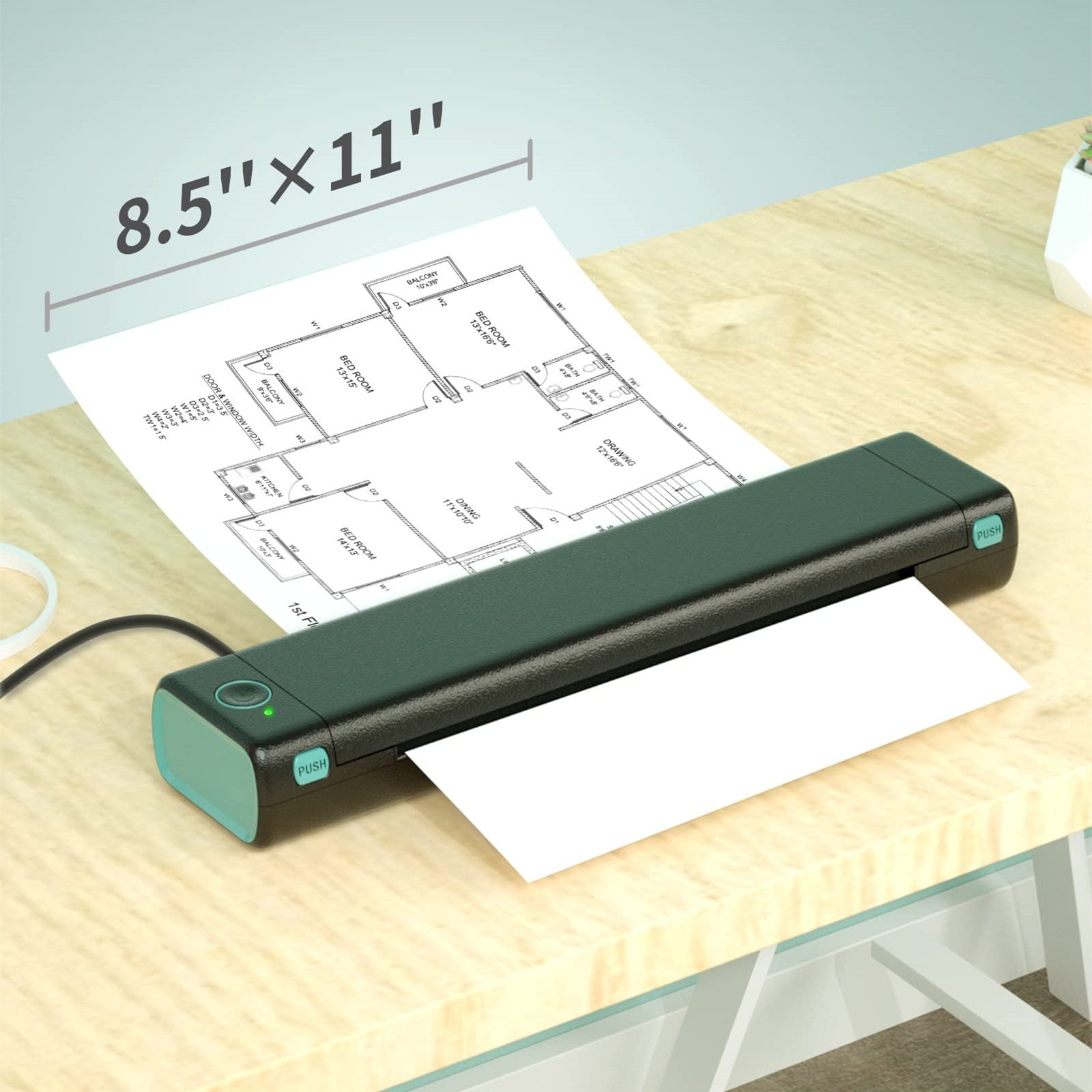 A4 Wireless Portable Thermal Printer