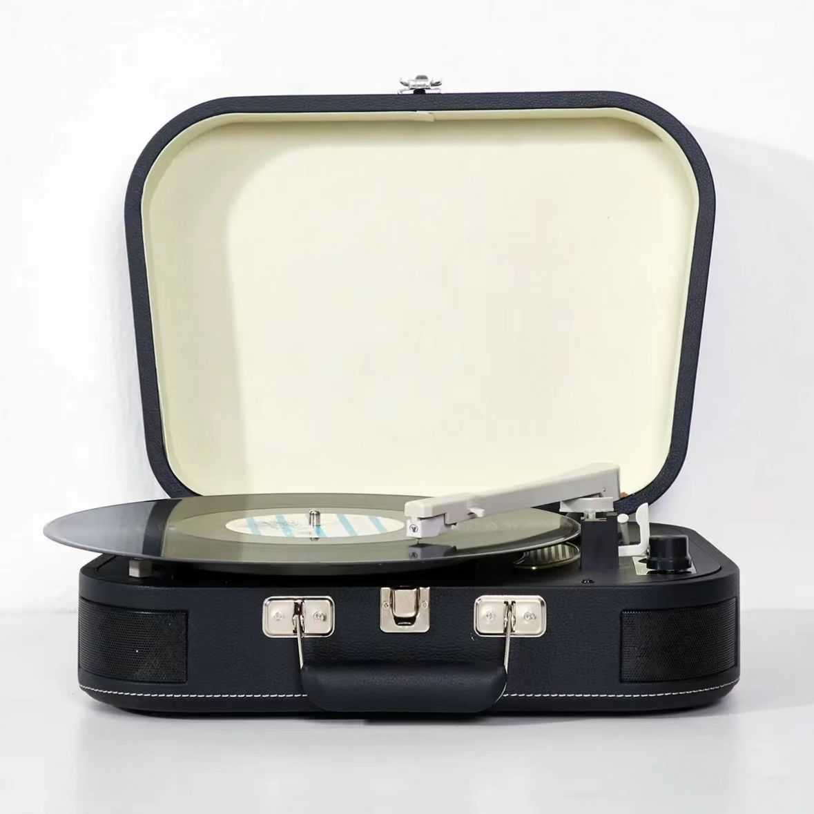 Retro Bluetooth Vinyl Record Player and Speaker Unit