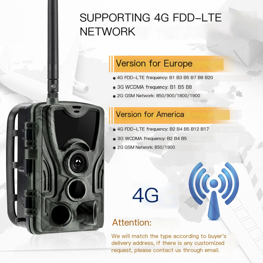 4G HD Night Vision Outdoor Hunting Camera HC801LTE