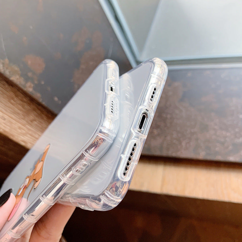 Transparent Cat and Mouse Phone Case for iPhone