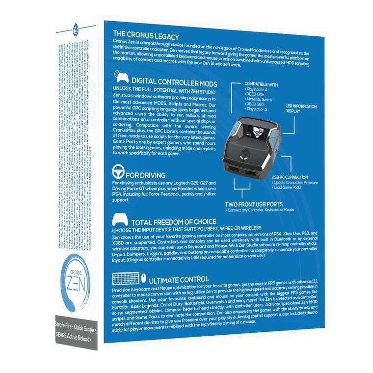 Wired & Wireless Controller Converter Black