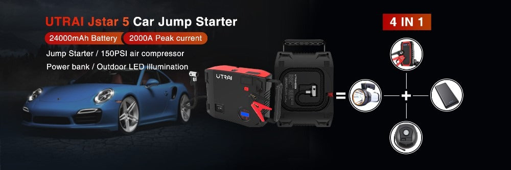 Car Battery Jump Starter 12V Portable Power Bank