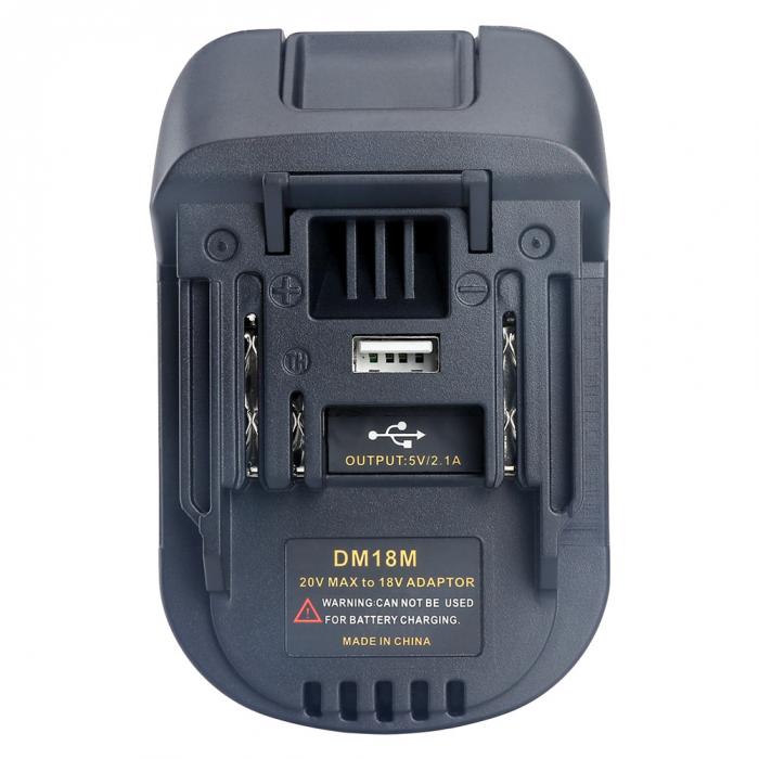 DM18M Battery Adapter and Converter for Power Supply