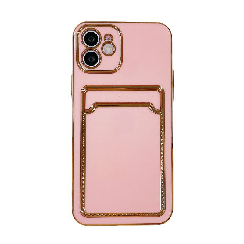 Minimalist TPU Card Holder Case for iPhone 15/13/11 Pro Max