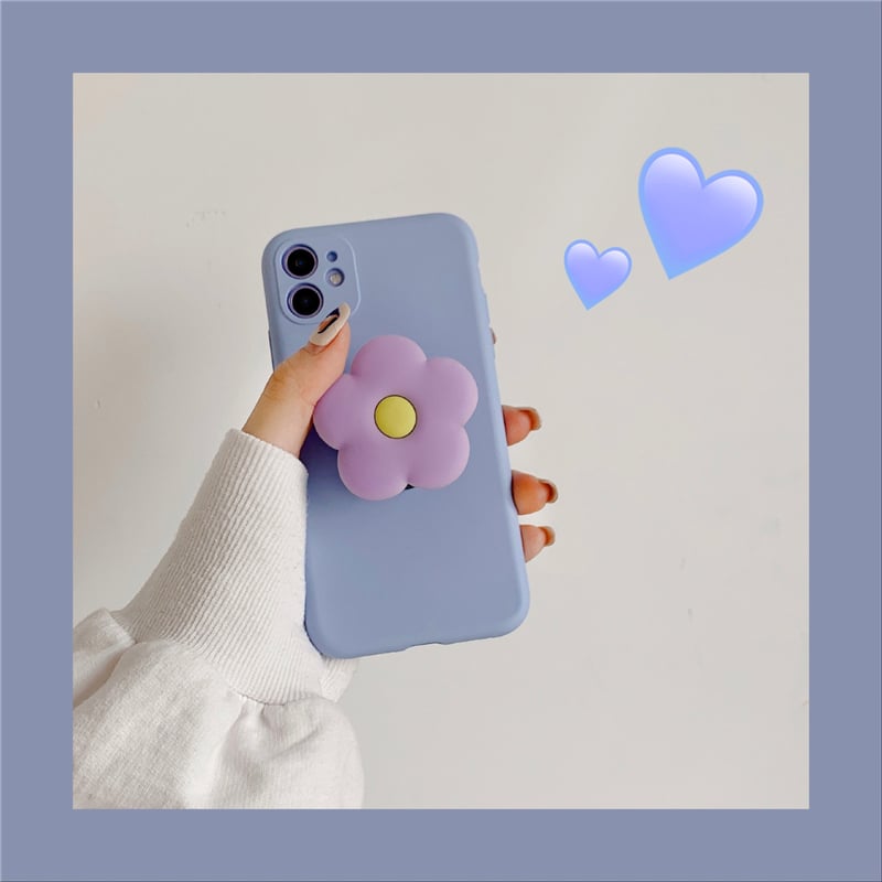 Dusty Lavender Large Flower Socket Case