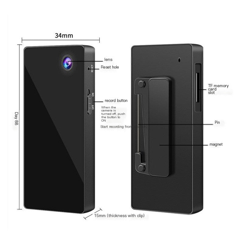 1080P Body-Worn Camera for Audio Recording Meetings