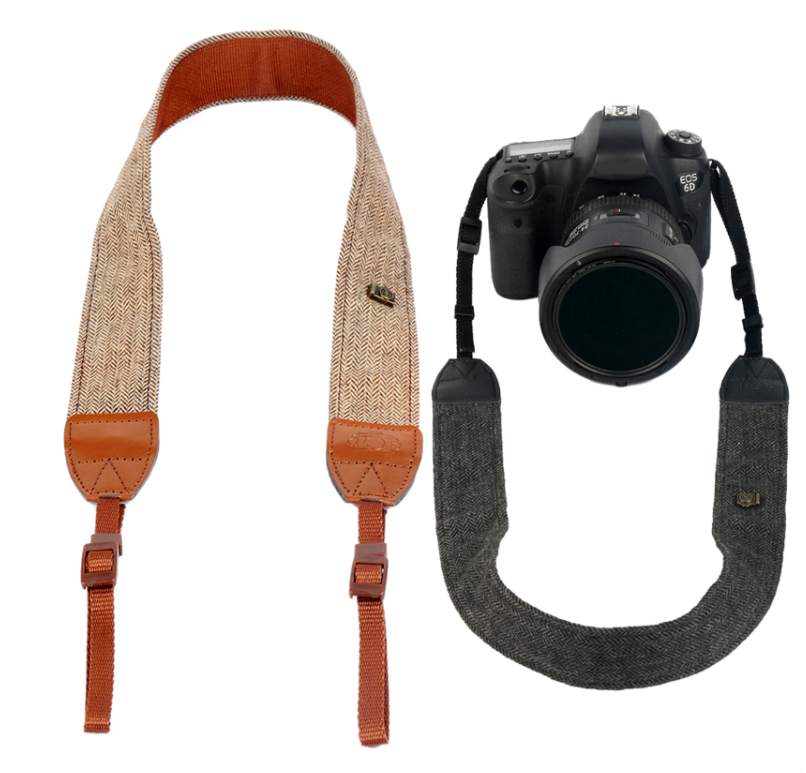Canon Nikon Cotton Camera Strap with Vintage Design