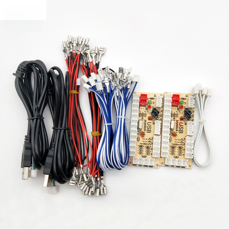 DIY Arcade Joystick Kit with USB Circuit Board and LED