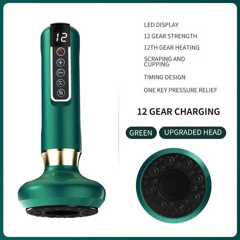 Rechargeable 12-Level Cupping Massager