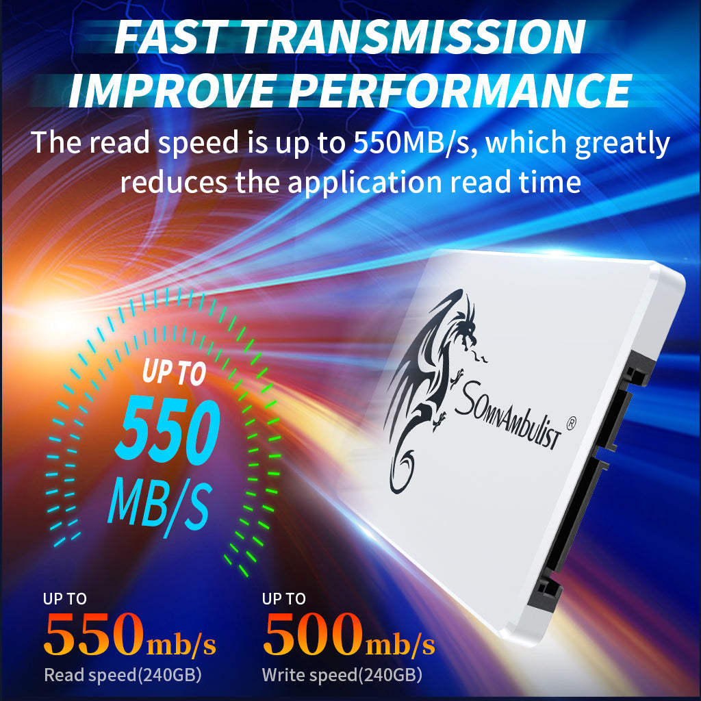 SATA Interface High-Speed 2TB SSD for Desktop/Notebook